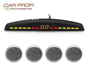 Парковочный радар Car Profi CP-LED118 (серебристый)
