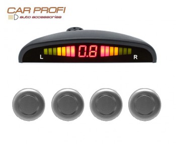 Парковочный радар Car Profi CP-LED001 (серебристый)