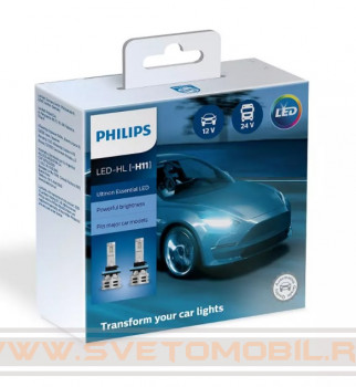 Philips Ultinon Essential LED  Н8/Н11/H16 24w (11362UE2X2)