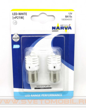 NARVA Range Performance LED P21W  (белый)