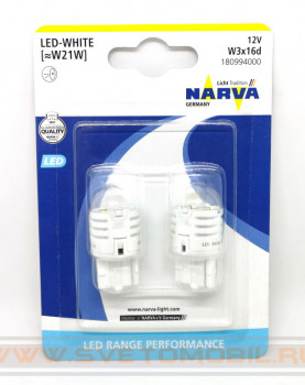 NARVA Range Performance LED W21W  (белый)